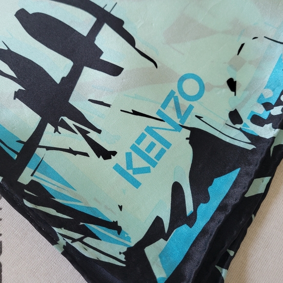 Kenzo COPY square silk scarf - Picture 6 of 6